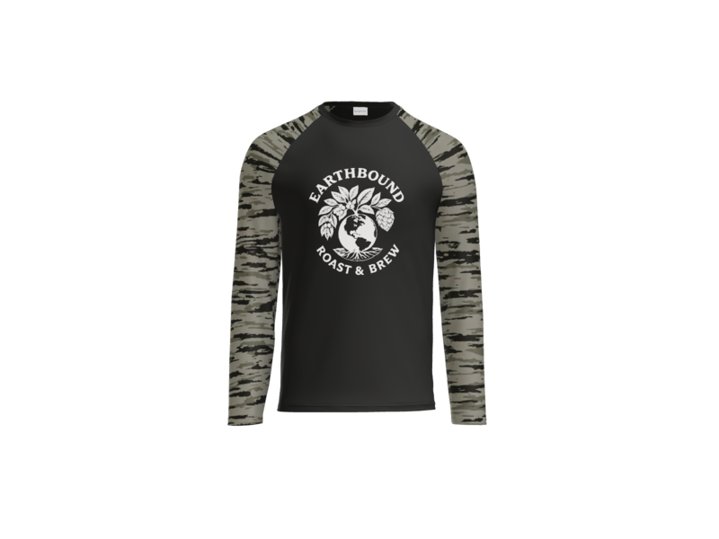 Earthbound Black Camo Long Sleeve (White Logo on Front)