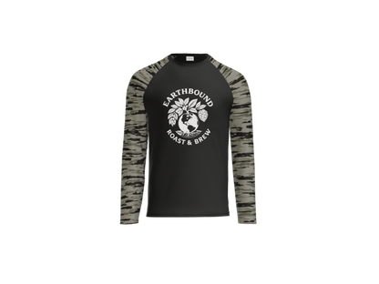 Earthbound Black Camo Long Sleeve (White Logo on Front)