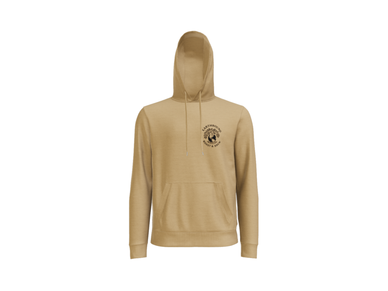 Earthbound Desert Gold Pullover Hoodie (Black Logo Front & Back