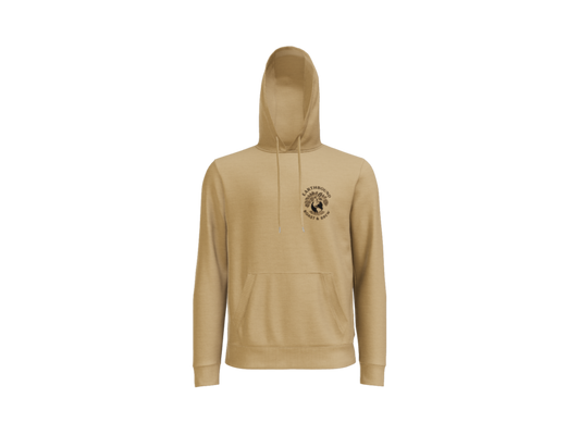 Earthbound Desert Gold Pullover Hoodie (Black Logo Front & Back