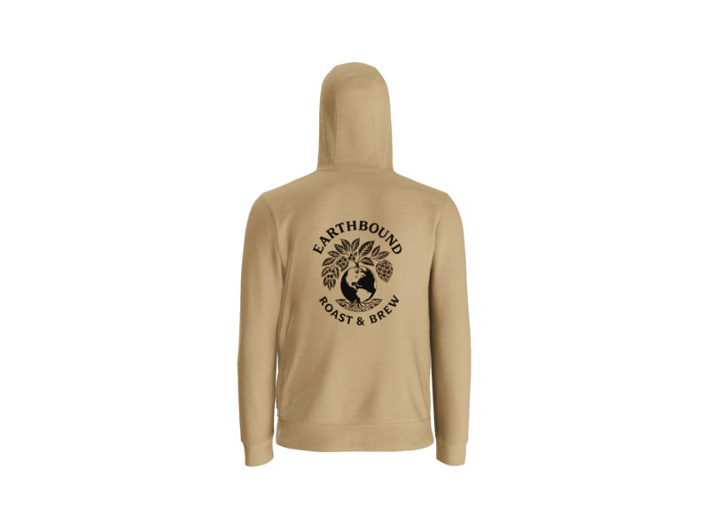 Earthbound Desert Gold Pullover Hoodie (Black Logo Front & Back