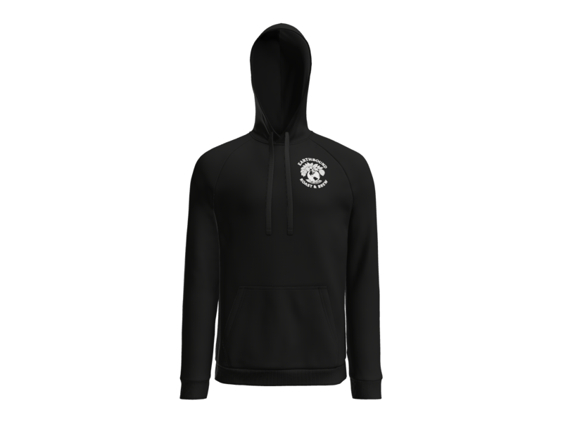 Earthbound Black Pullover Hoodie (White Logo Front & Back)