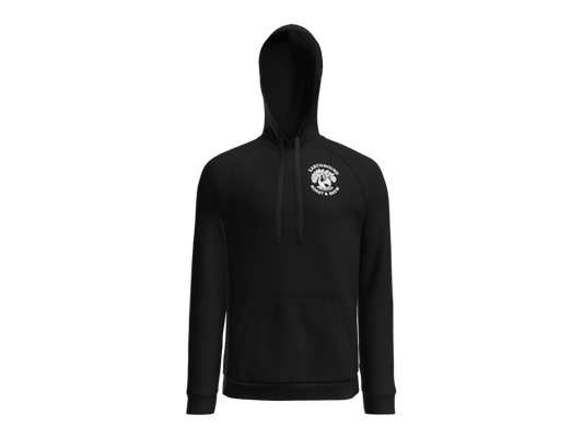 Earthbound Black Pullover Hoodie (White Logo Front & Back)