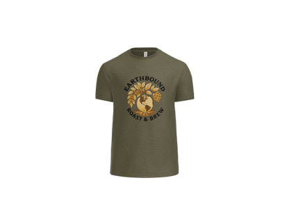 Earthbound Military Green T-Shirt (Colored Logo on Front)